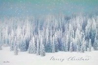 Snowy Turquoise Forest Fine Art Print