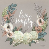 Live Simply Fine Art Print
