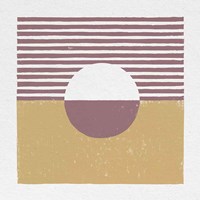 Reflection III Yellow Framed Print