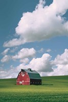Palouse Region Red Barn II Fine Art Print