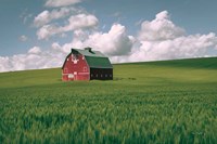 Palouse Region Red Barn I Fine Art Print