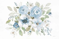 Essence of Spring I Blue Fine Art Print