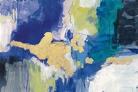 Sparkle Abstract III Blue Crop Fine Art Print