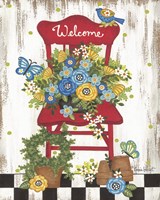 Welcome Garden Chair Fine Art Print