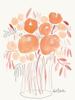 Guava Blooms and Bubblegum Leaves Fine Art Print