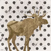 Forest Glam Moose Framed Print