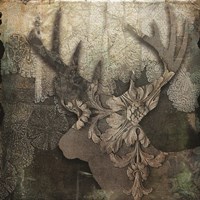 Gothic Forest Deer Fine Art Print