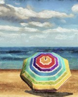 Beach Umbrella I Framed Print