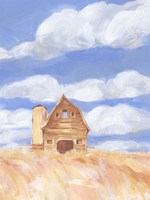 Wheatfield Barn II Fine Art Print