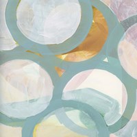 Aqua Circles I Fine Art Print