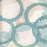 Aqua Circles III Fine Art Print