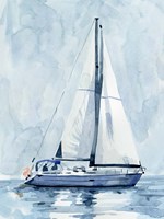 Lone Sailboat II Fine Art Print