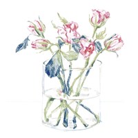 Hockney Roses I Framed Print