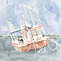 Bright Fishing Boat I Framed Print