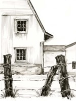 Rustic Barbed Wire I Fine Art Print