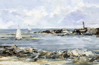 Rocky Shore Coastline II Fine Art Print