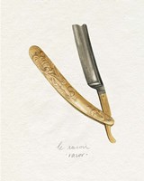 Gilded Toiletries I Framed Print