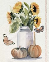 Autumn Sunflowers II Fine Art Print