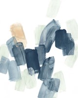 Indigo Facets I Framed Print