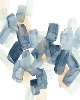 Indigo Facets II Framed Print