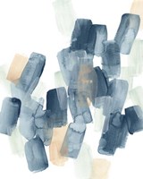 Indigo Facets III Framed Print