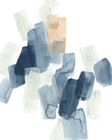 Indigo Facets IV Framed Print