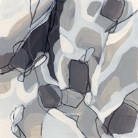 Graphite Swirl III Framed Print