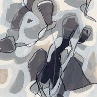 Graphite Swirl IV Framed Print