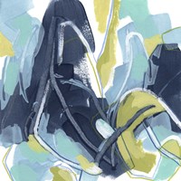 Blue Tangent I Framed Print