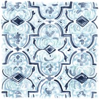 Azure Mosaic Tile II Fine Art Print