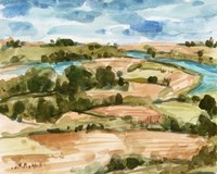 Sunset Village II Fine Art Print