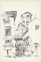 Vintage Italian Village II Fine Art Print