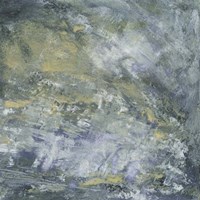 Encaustic Tile in Blue I Framed Print