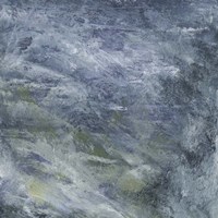 Encaustic Tile in Blue II Framed Print