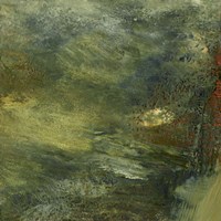 Encaustic Tile in Multi IV Framed Print