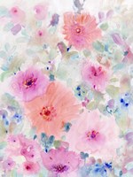 Bright Floral Design II Framed Print