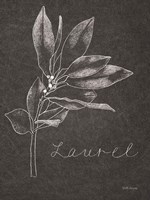 Black and White Chalkboard Christmas I Fine Art Print