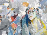 Abstract Chimpanzee Fine Art Print