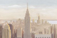 Manhattan Dawn Gold and Neutral Fine Art Print