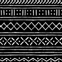 Jungle Love Pattern V Sq I BW Fine Art Print