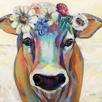 Beau with Flowers Fine Art Print