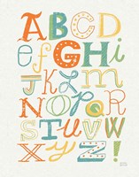 Funky Letters Bright Fine Art Print