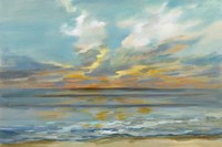 Rhythmic Sunset Waves Fine Art Print