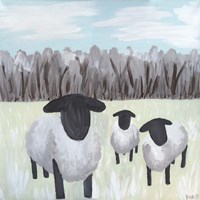 Paint Splotch Sheep Fine Art Print