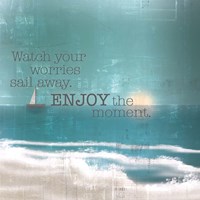 Textured Sentiment Beach II Fine Art Print