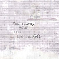 Textured Sentiment Bath II Fine Art Print