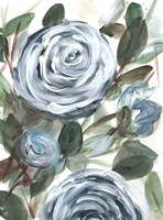Farmhouse Rose Blue II Fine Art Print