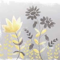 Soft Nature Yellow & Grey I Fine Art Print
