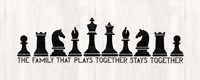 Chess Sentiment Panel-Family Fine Art Print