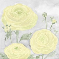 Peaceful Repose Gray & Yellow I Framed Print